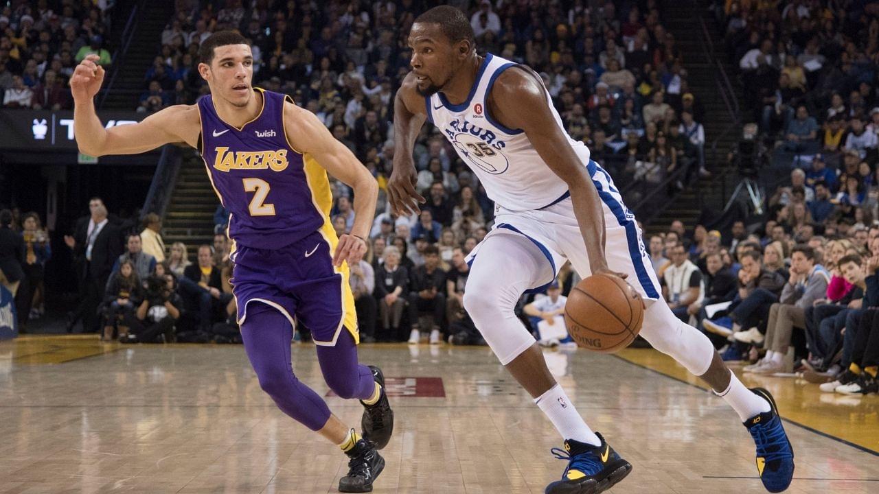 "Kevin Durant is a top-5 1v1 player ever": Lonzo Ball places KD alongside Michael Jordan, Kobe Bryant, reminisces about Durant hitting a game-winner vs Lakers on Kobe's jersey retirement day