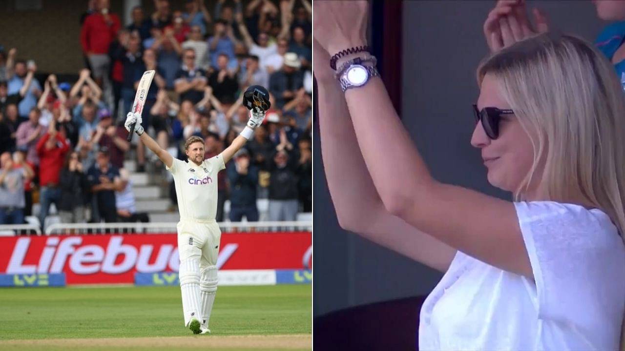 Joe Root wife: Carrie Cotterell cheers for Joe Root after he registers 22nd Test century vs India at Lord's
