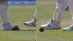 Ball Tampering video Lord's: Twitterati accuse English fielder of ball tampering as visuals of stepping on the ball with spikes go viral