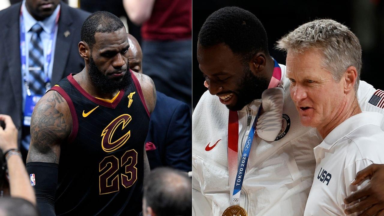 "LeBron James should've got a standing ovation for that!": Draymond Green and Steve Kerr react to then-Cavs star's interview where he recalled how Celtics blew them out in Game 1 of 2018 ECF