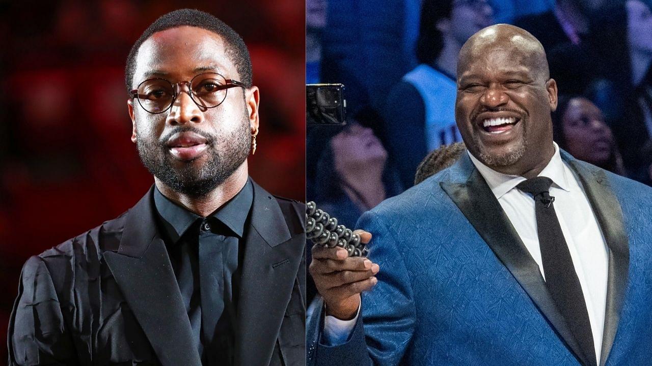 7 footer Shaquille O’Neal’s hairline was exposed by Dwyane Wade on National TV, it's worse than LeBron James'