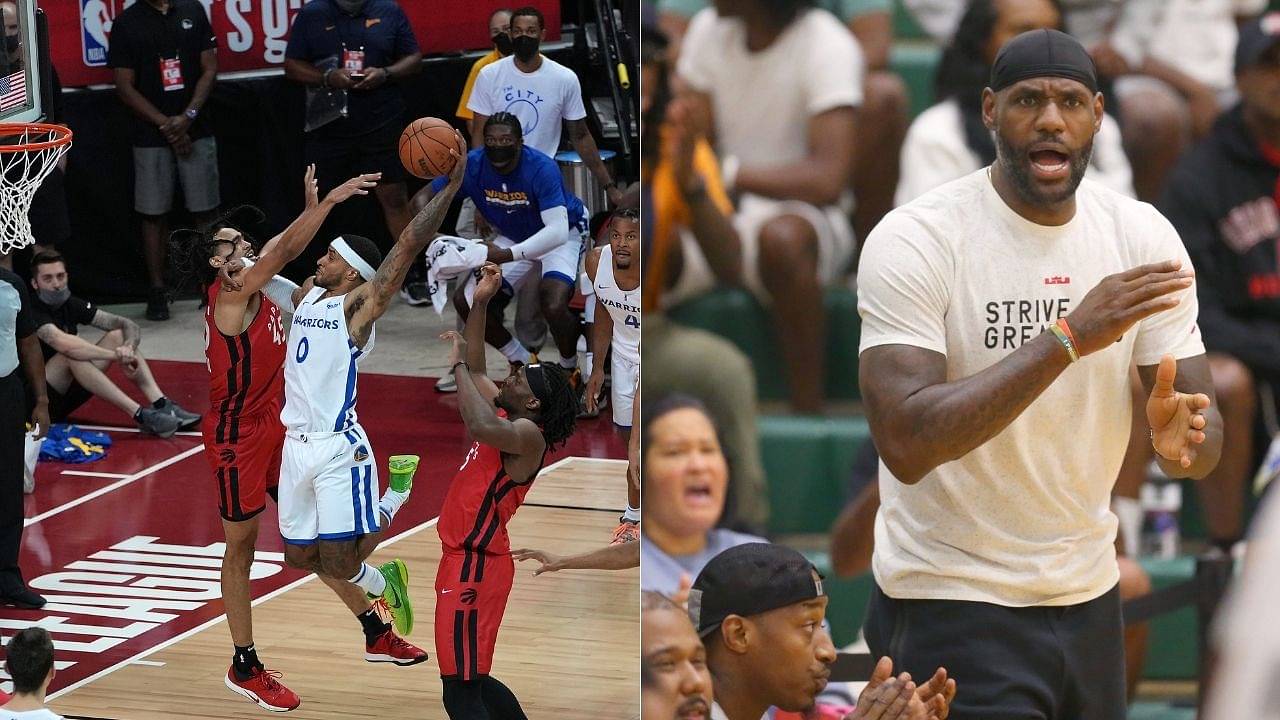 “Gary Payton II, that dunk was nasty”: LeBron James left speechless as Warriors Guard has a filthy poster over the Raptors during Summer league