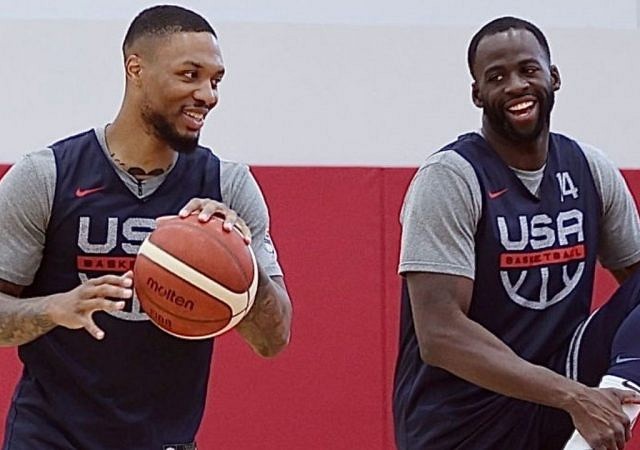 "Damian Lillard is still trying to recruit Draymond Green": Sources reveal that the Blazers' star and the Warriors' star have been close in the Olympic camp