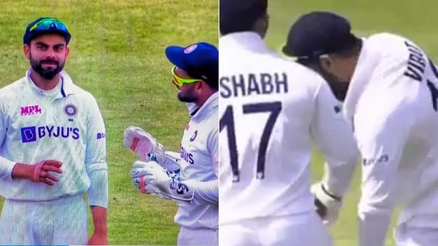 Kohli touches Pant's feet: Virat Kohli and Rishabh Pant register hilarious emotions during Zac Crawley dismissal in Nottingham Test