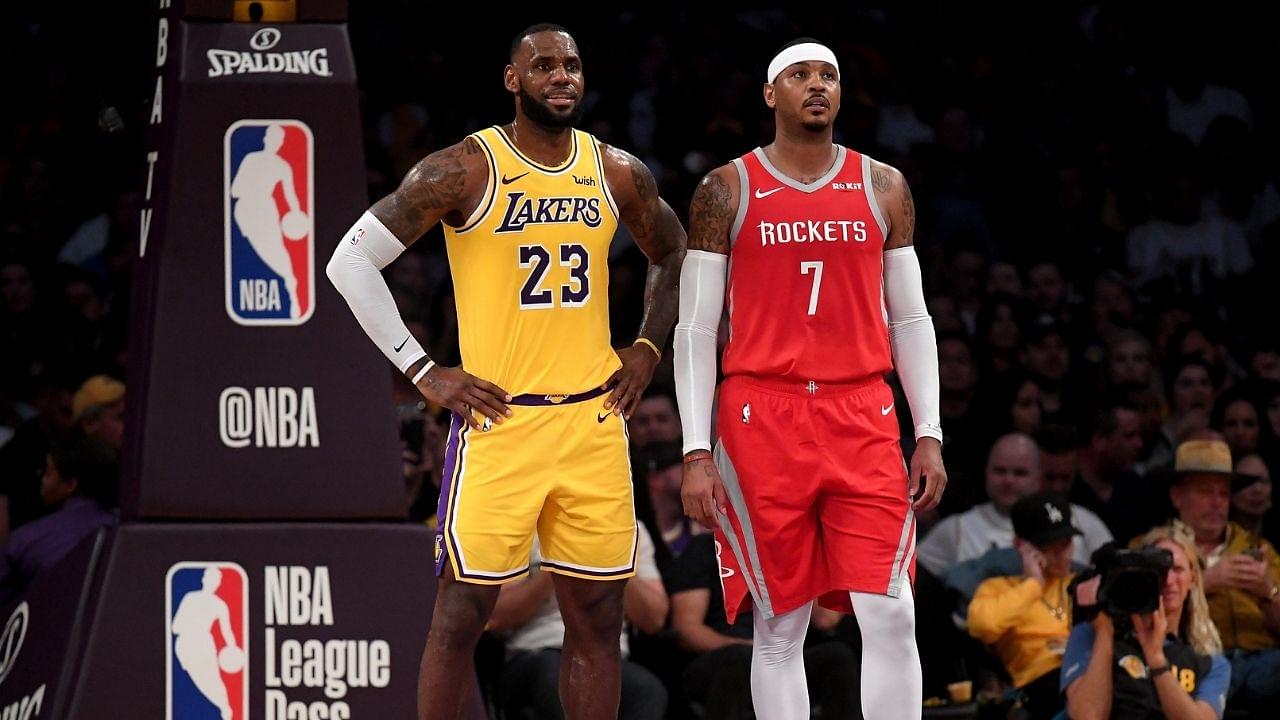 “LeBron James, you’re the Lakers GM”: Carmelo Anthony hilariously explains how ‘The King’ lured him to Los Angeles