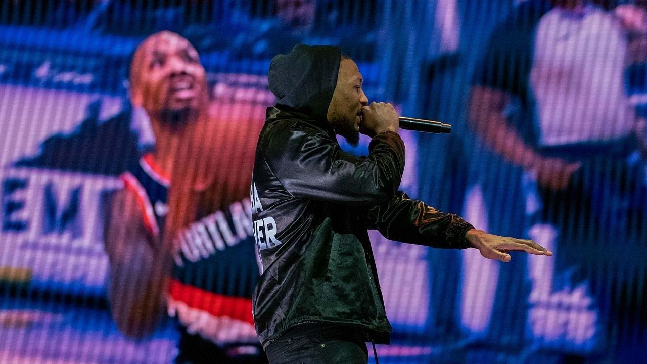 “You did not hear me say this weak a** line”: Damian Lillard hilariously calls out a fan for claiming the Blazers superstar rapped about Chris Haynes on an album