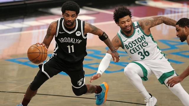 “Kyrie Irving has always got the ball on a string, never too wide, never too tight”: Marcus Smart elucidates what makes the Nets superstar one of his 5 toughest players to guard