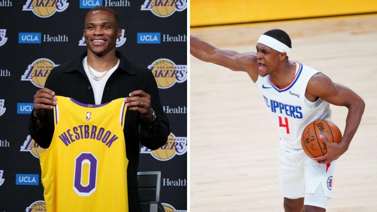 "He had no choice but to stop beefing with Russell Westbrook!": NBA twitter reacts as Rajon Rondo acknowledges his past with the former Rockets star