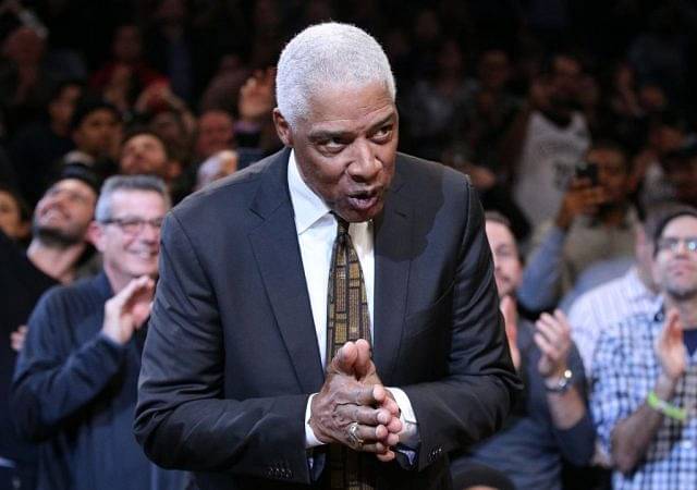“The Sixers really spelled Julius Erving’s name wrong”: 76er legend gets disrespected by his former team as they spell his name as ‘Irving’ on the Jumbotron