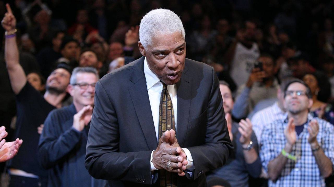 “The Sixers really spelled Julius Erving’s name wrong”: 76er legend gets disrespected by his former team as they spell his name as ‘Irving’ on the Jumbotron
