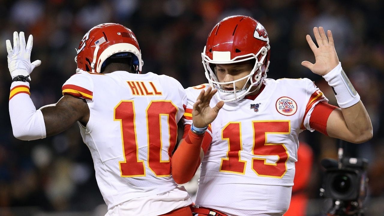 Look: Tyreek Hill Reacts To Patrick Mahomes Long Touchdown Pass