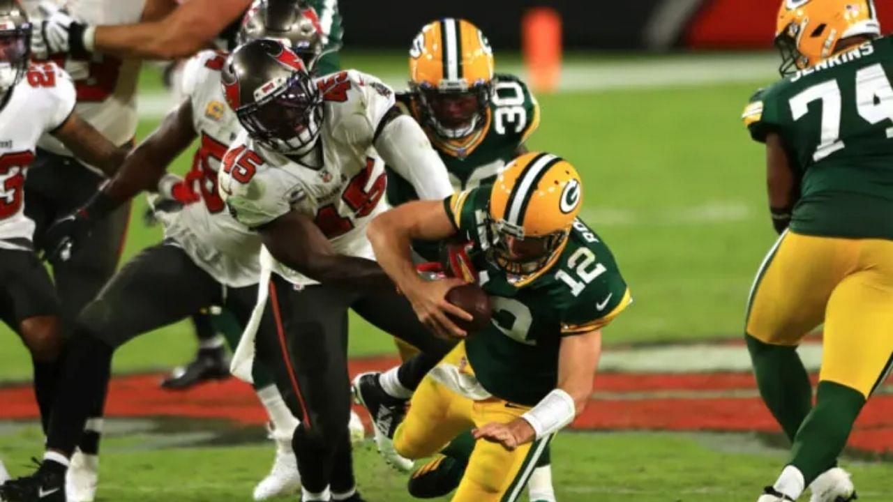 'Do You Think Aaron Rodgers Can Beat Me To The End Zone?': Devin White Is Outraged That NFL Fans Think He Couldn't Have Tackled Packers QB In NFC Conference Championship Game