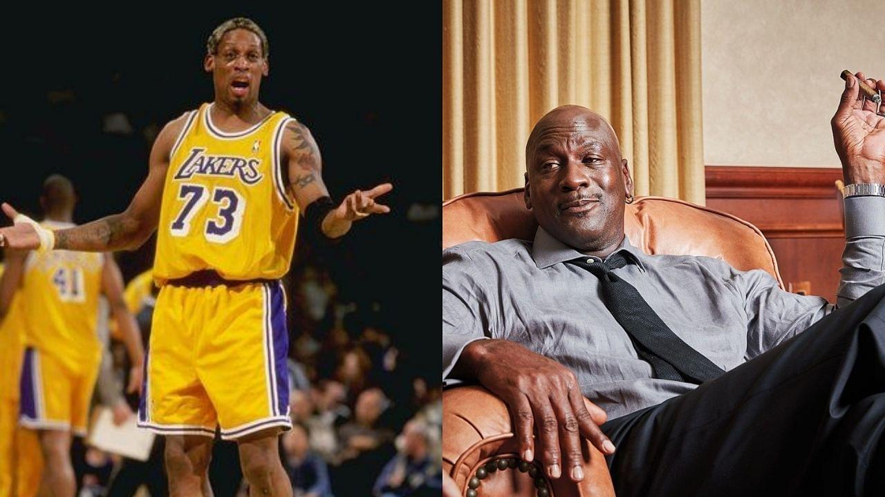 “Dennis Rodman shooting a 3 had a retired Michael Jordan smiling”: When Scottie Pippen squared off against his former Bulls teammate on the Lakers with the ‘GOAT’ in attendance