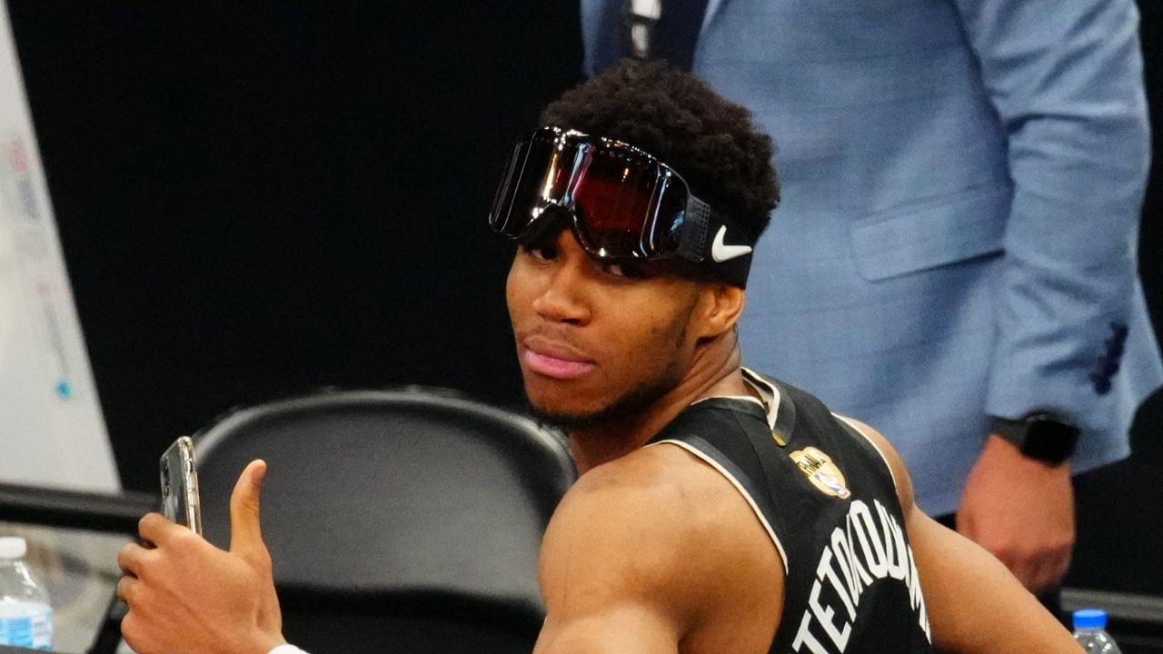 "Giannis Antetokounmpo’s girlfriend really grew up a Lakers fan": Bucks star reacts hilariously to his girlfriend dropping a bomb on him during an Instagram live