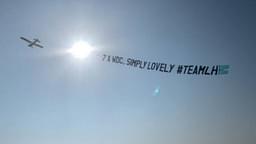 "A small way to get one up on the 70,000 Dutch fans"– Lewis Hamilton fans splashes £1,600 to fly a supportive message at Dutch GP