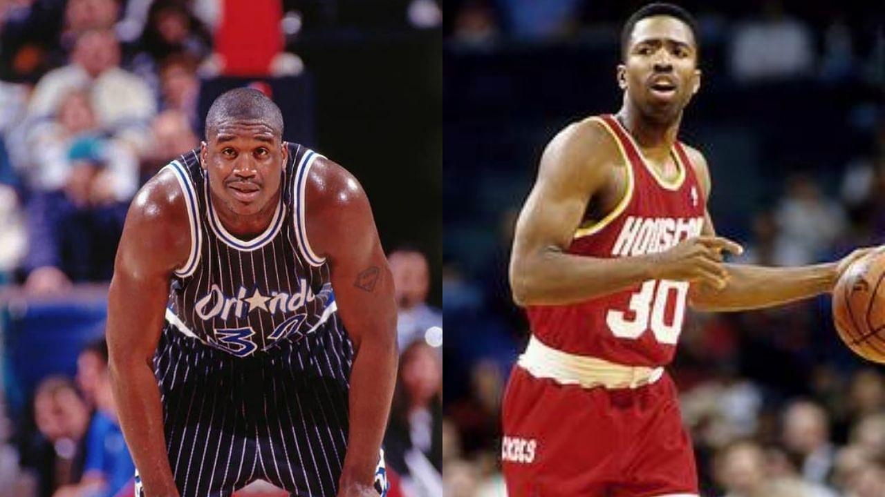 “Shaquille O’Neal nearly ‘kills’ Kenny Smith”: When the Orlando Magic legend fell on top of the Rockets star while diving for a loose ball