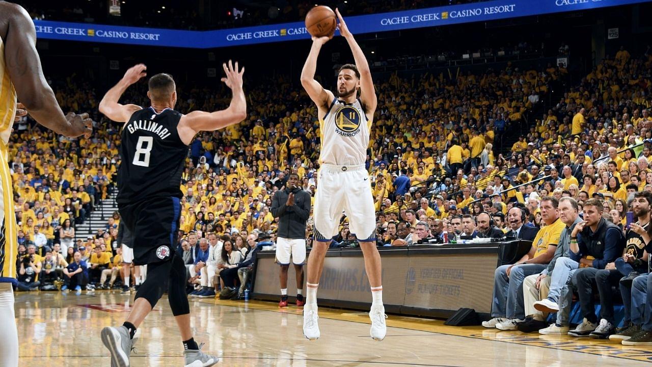 "Klay Thompson is a lights out shooter... Quite Literally!": When the Warriors' superstar made 80% of his 3s, shooting in a gym with no lights on