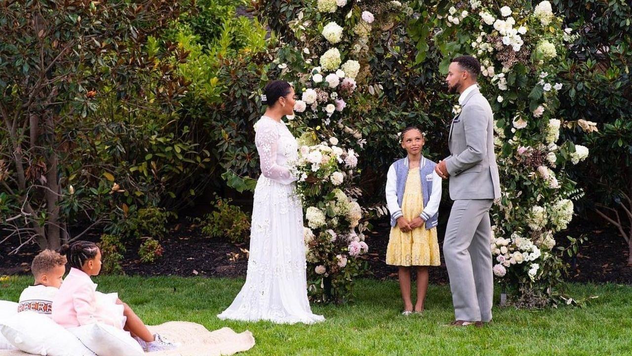 "Riley Curry officiated Stephen Curry and Ayesha Curry's vow renewal!": How the Warriors' superstar surprised his wife with a beautiful ceremony for their 10th Anniversary