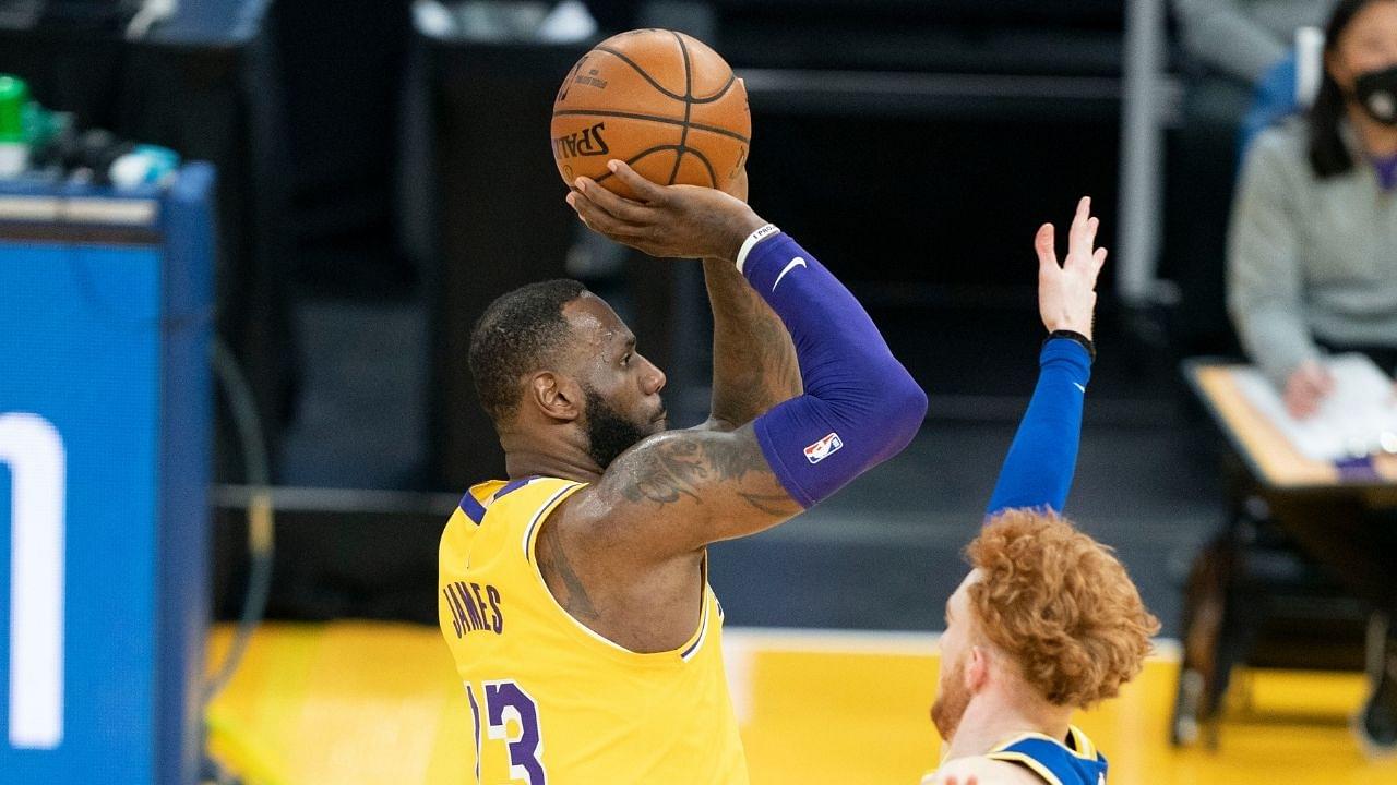 "LeBron James only pulls up from the logo for self-promotion!": Skip Bayless reveals the Lakers' superstar's abysmal efficiency on a shot he 'invented'