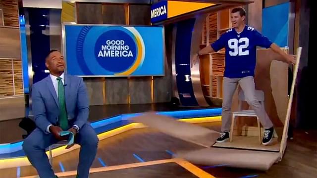 “I carried Eli Manning”: Michael Strahan Trolls Former Giants Teammate After Being Surprised With Jersey Retirement News