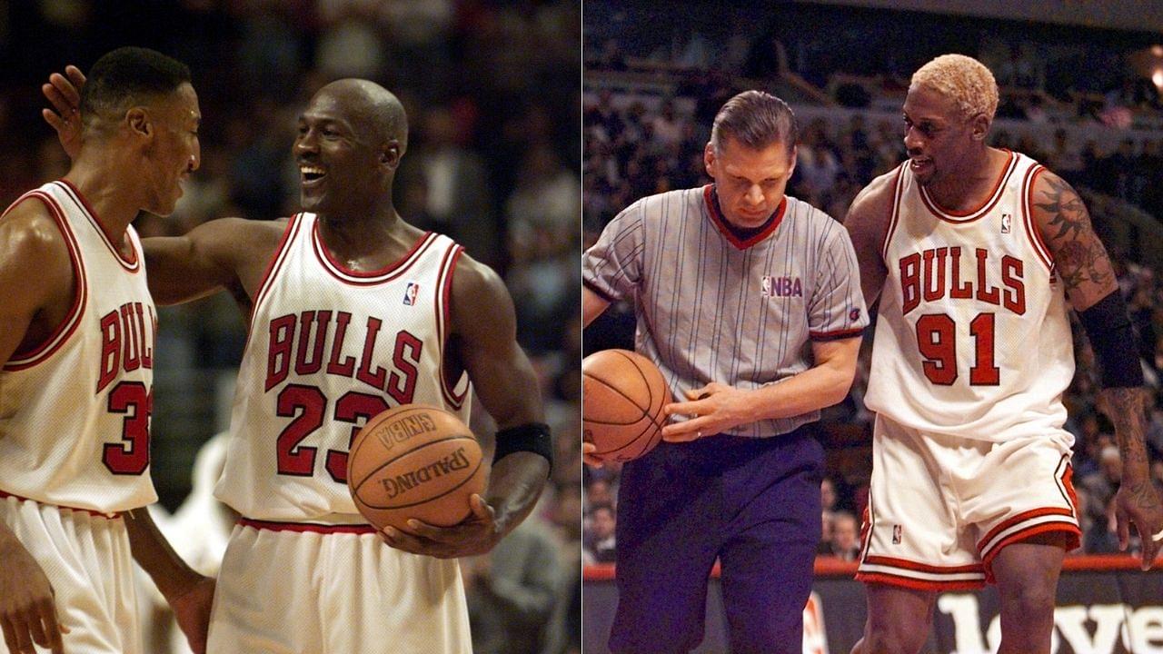 "Sometimes I look at them in practice, Michael Jordan and Scottie were like Baryshnikov": When Dennis Rodman credited the Bulls legends with saving his life, admitted that he fanboyed for them in practice