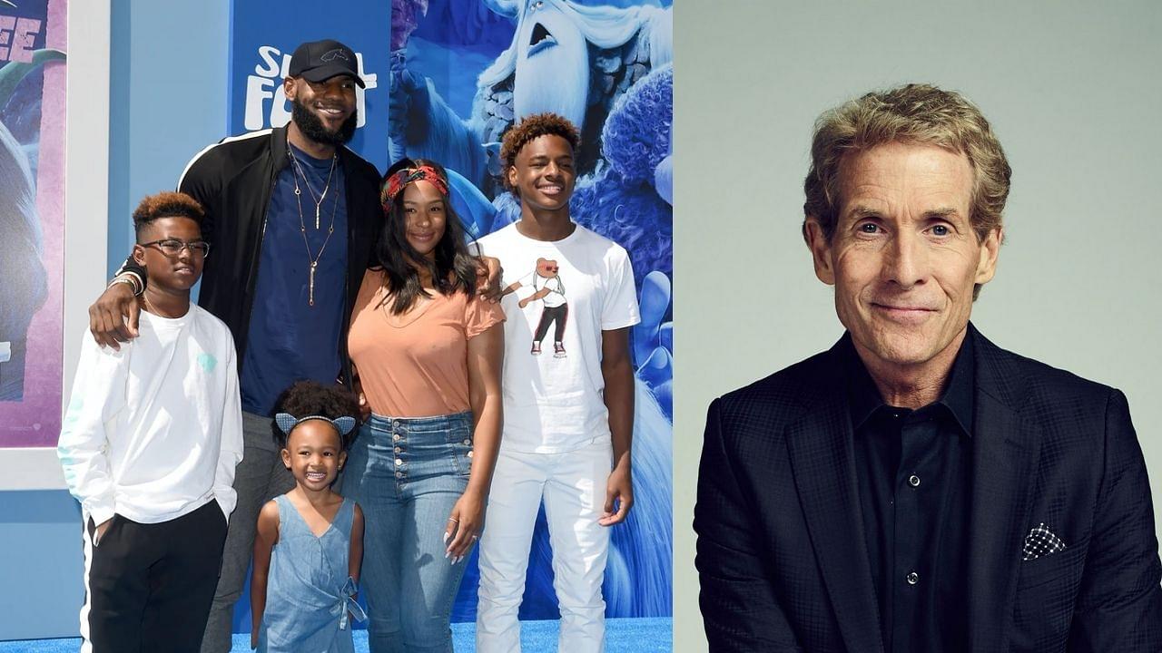"Skip Bayless has 2x more posts about LeBron James than Savannah James and Bronny James combined!": Astonishing fact about the NBA analyst and King James makes its rounds on social media