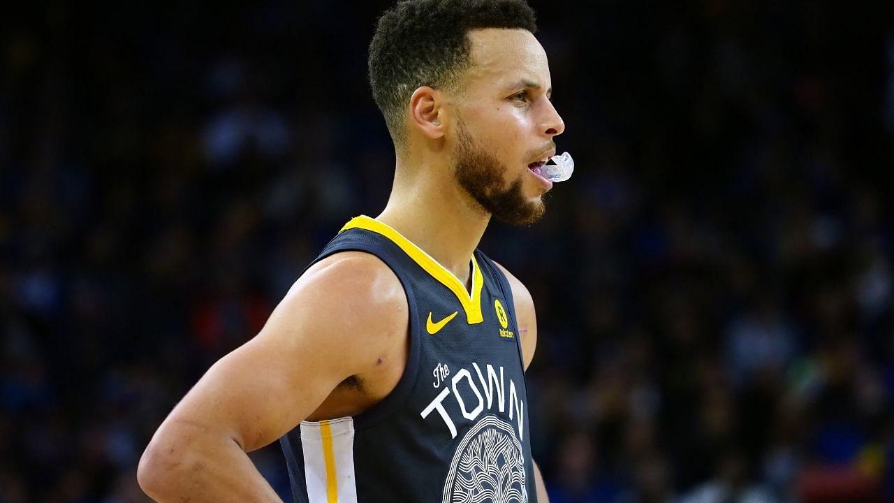 "Stephen Curry really spat his mouthpiece to fake the defense out!?”: When the Warriors MVP accidentally spat his mouth piece out, caught it mid-air while dishing a beautiful assist to Durant
