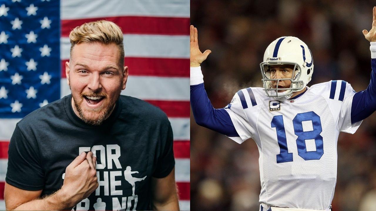 "Peyton Manning pointed to the sideline and said 'Get out'": Pat McAfee recalls hilarious story about HOF'er benching rookie WR Austin Collie
