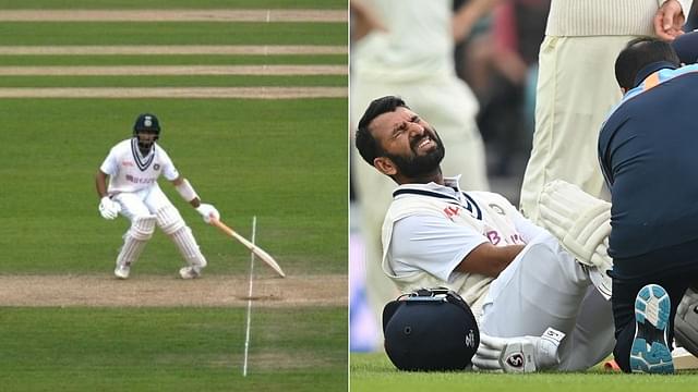 Pujara injury: Cheteshwar Pujara twists ankle while returning for the second run at The Oval