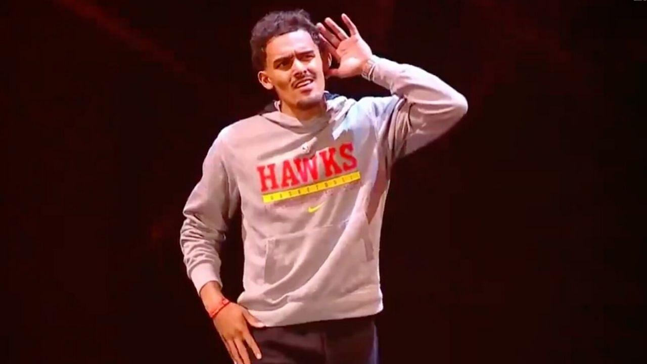 "Did you get daddy Giannis' permission for this?": NBA Twitter reacts as Trae Young makes his return to MSG, gets thrown out for interference in WWE Smackdown