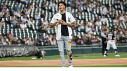 "With that arm, Lonzo Ball better have a Michael Jordan-like impact on the team": NBA Twitter reacts to the newest Bulls star throwing out the first pitch at the White Sox game