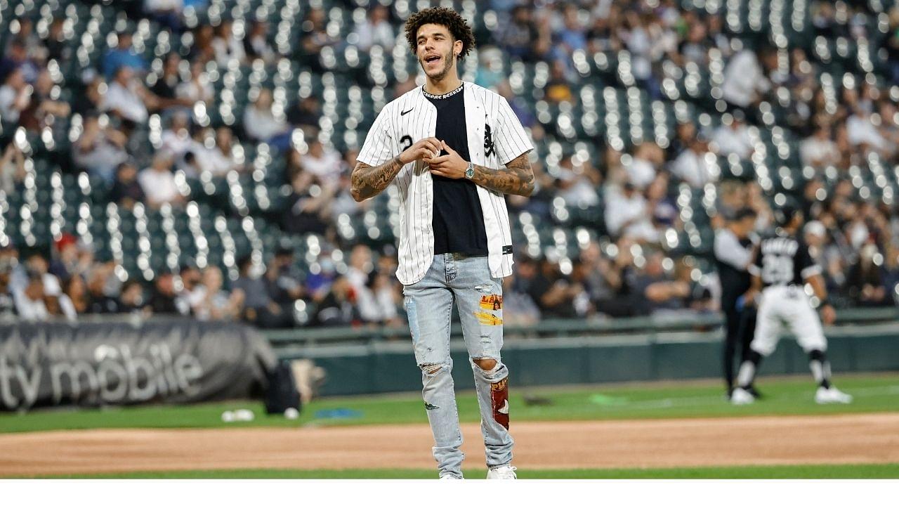 "With that arm, Lonzo Ball better have a Michael Jordan-like impact on the team": NBA Twitter reacts to the newest Bulls star throwing out the first pitch at the White Sox game