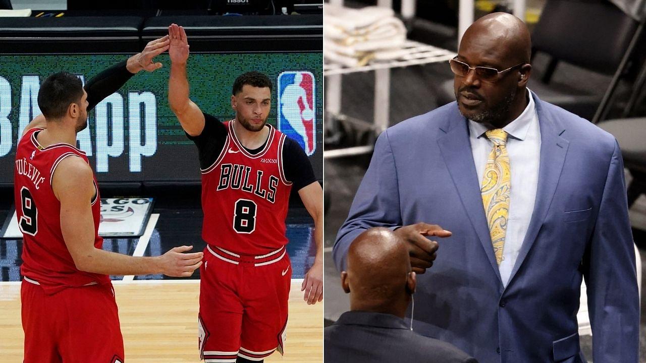 “Chicago Bulls will try playing that small-ball game like the Warriors”: Shaquille O’Neal explains why he believes that Zach LaVine and co won’t win a championship the coming season