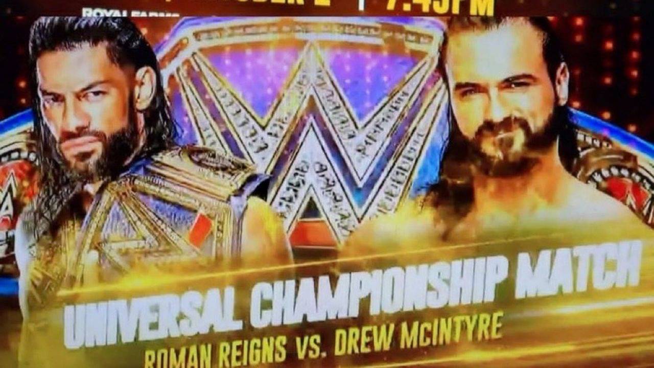 Roman Reigns Will Defend Universal Championship Against Drew McIntyre ...