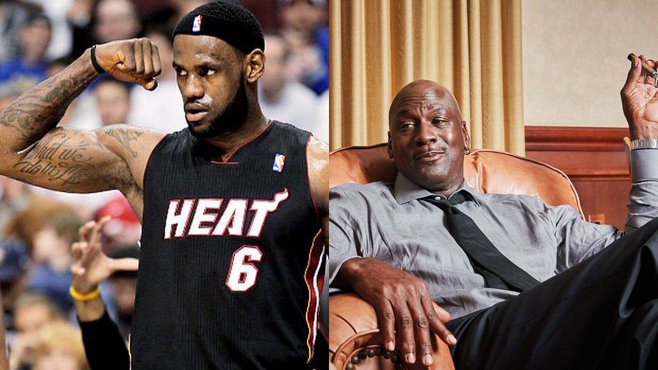 Conciliador más y más Equipo Force LeBron James left 9 out of 10 times”: Michael Jordan admitted to  studying the Lakers superstar and points out the flaws in his game - The  SportsRush