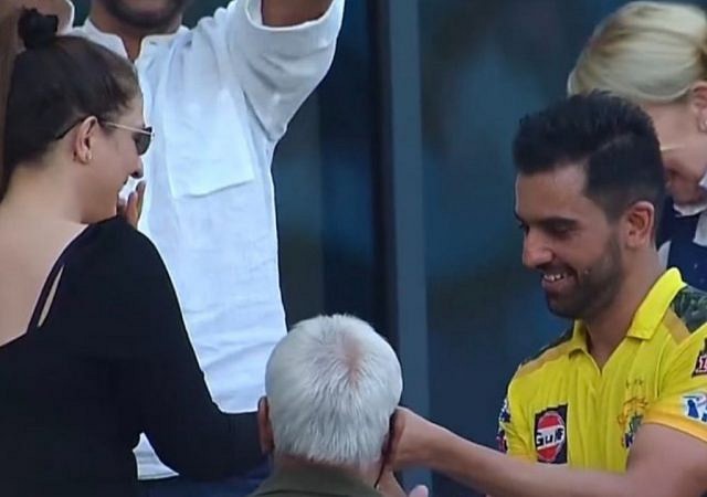 Jaya Bhardwaj Deepak Chahar engagement: Deepak Chahar proposes to girlfriend post CSK vs PBKS IPL 2021 match