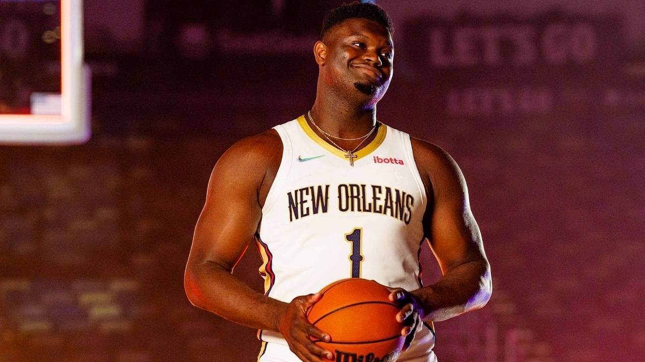 “Zion Williamson can barely even lift his feet off the ground”: NBA Twitter erupts as the Pels youngster was seen shooting around prior to the Mavs matchup