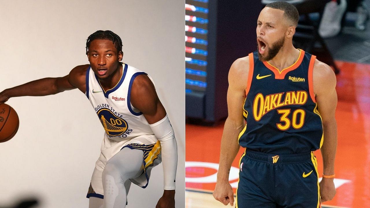 "Stephen Curry took Jonathan Kuminga to class for his first session!": NBA Twitter reacts to Warriors' training camp videos as 2-time MVP finesses 2021 NBA rookie
