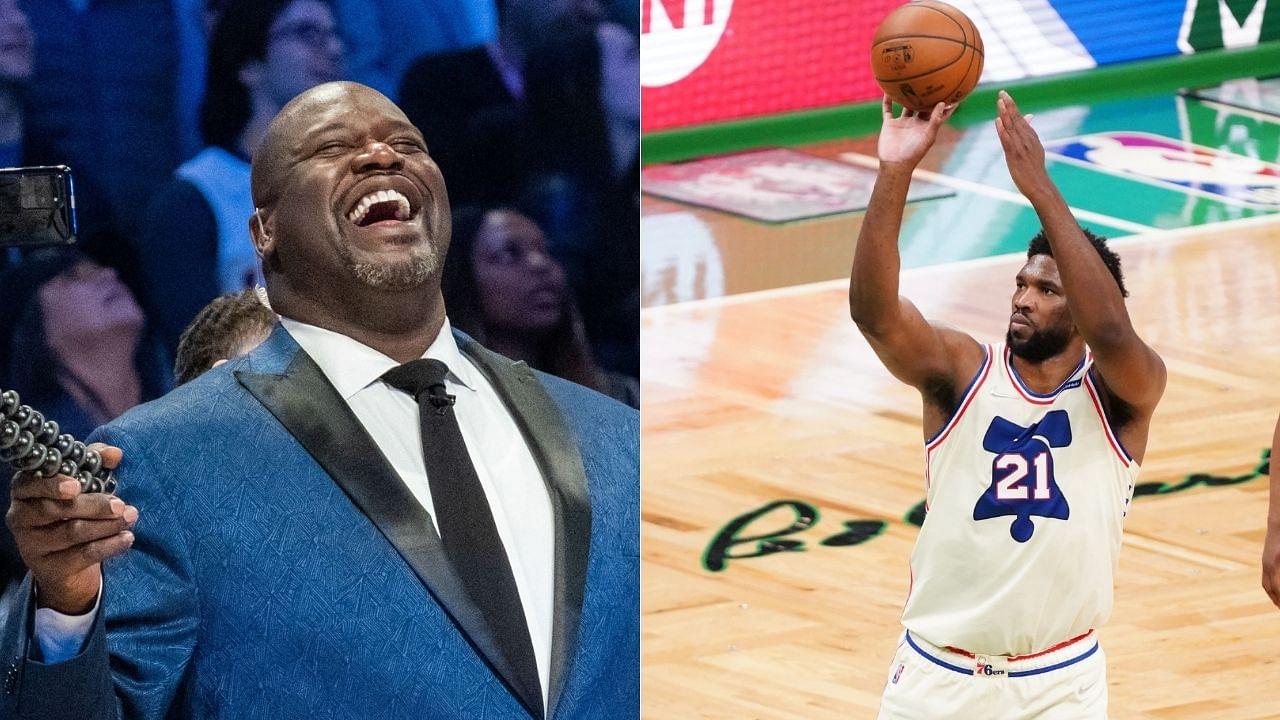 "I wouldn't use the D word for Joel Embiid": Shaquille O'Neal hints that Sixers superstar needs to brush up his post skills despite being elite already