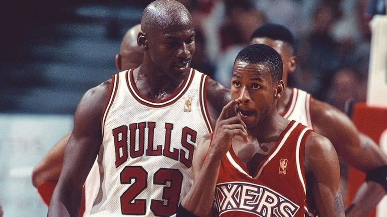“Michael Jordan is smoking a big a** cigar before his last All-Star Game with his feet kicked up”: When Allen Iverson walked into the coach’s office to find the ‘GOAT’ relaxing
