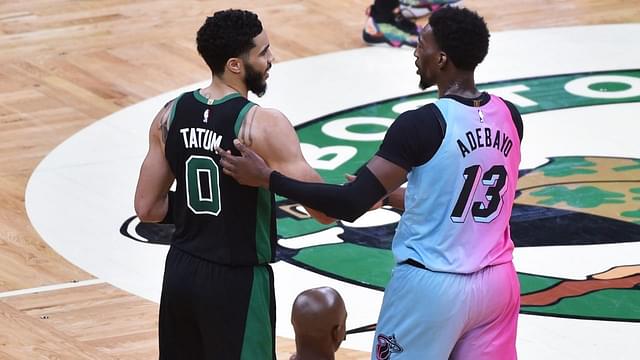 "Bam Adebayo, I'm taller than you!": Celtics' Jayson Tatum and the Heat's big man have a hilarious social-media exchange, decide to settle the debate when they face each-other next week