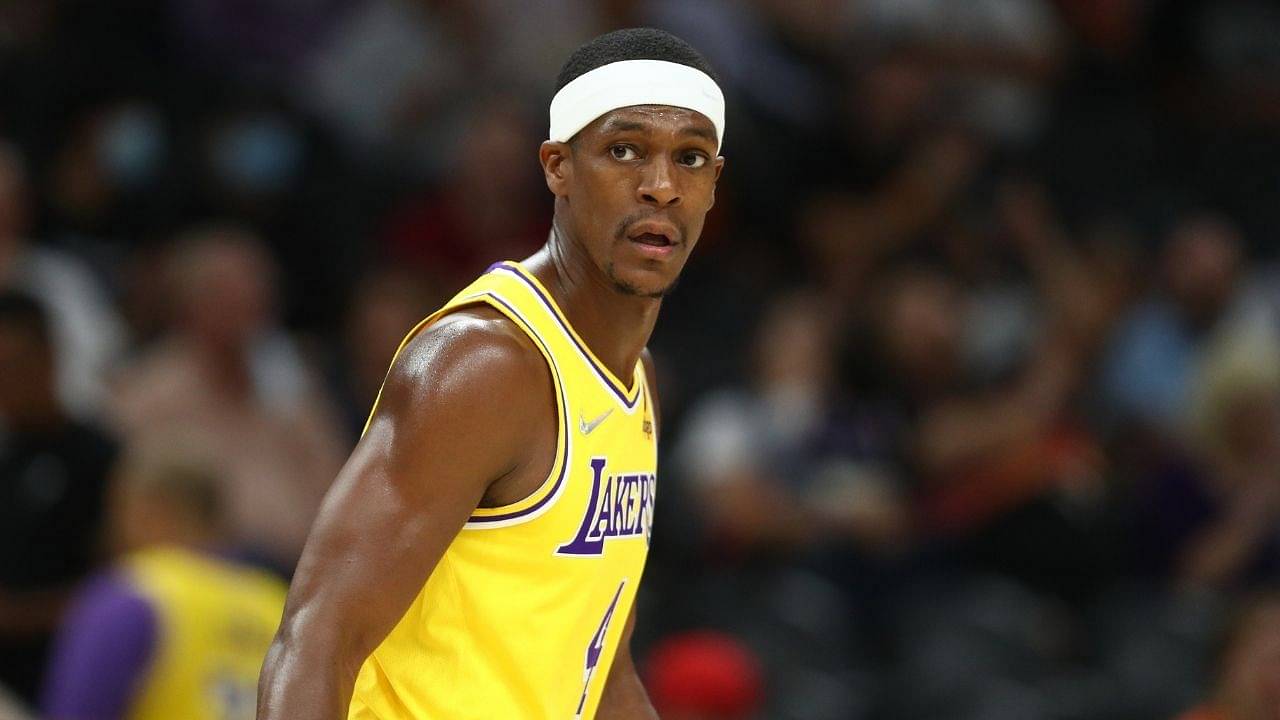 "Rajon Rondo makes interesting hand gesture to the fan": Lakers reserve point guard gets fan expelled after altercation during Suns' blowout win at Staples Center