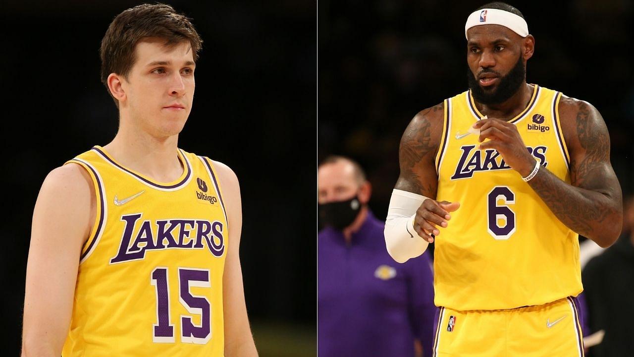 "LeBron James called Austin Reaves to shoot with him after practice": Lakers reporter reveals how 4-time Finals MVP is already tutoring their rookies ahead of 2021-22 NBA season