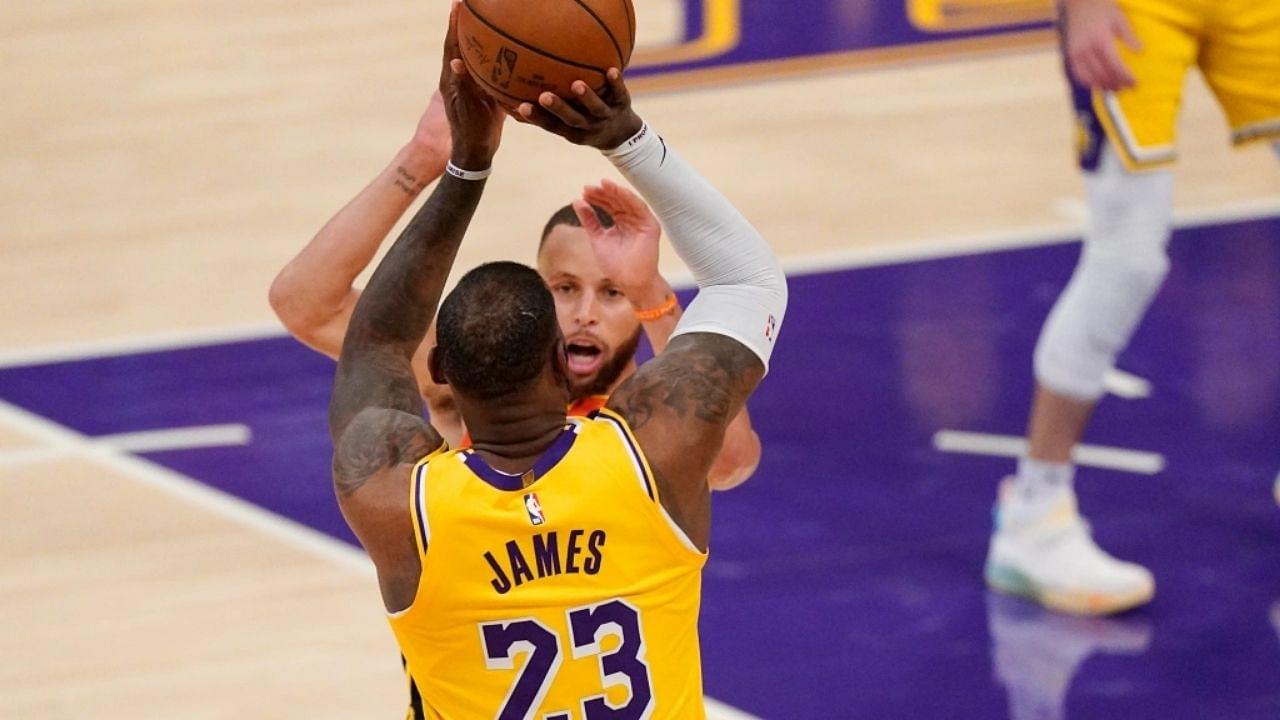 "I forget about it pretty quick... I've had plenty of shots hit on me in my career, and vice-versa": Warriors' Stephen Curry talks about LeBron James' dagger 3 to secure the Play-In Game win