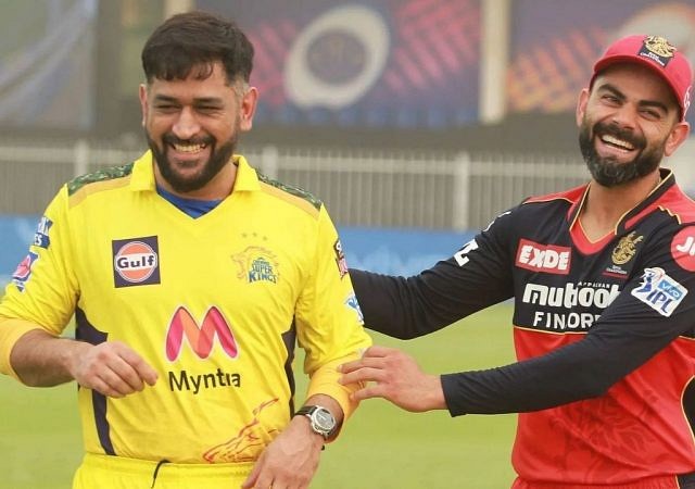 "Greatest finisher ever": Virat Kohli jumps out of seat to cheer for MS Dhoni in DC vs CSK IPL 2021 Qualifier 1