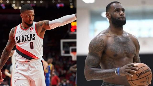 "LeBron James looked in great shape during last night's season opener against the Warriors": Damian Lillard compliments the 36-year old's fitness levels