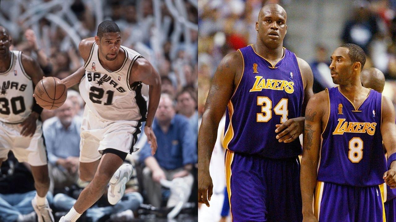 “Tim Duncan blocked Shaquille O’Neal and put Kobe Bryant on a poster!”: How the Spurs legend dominated the Lakers in the early 2000s