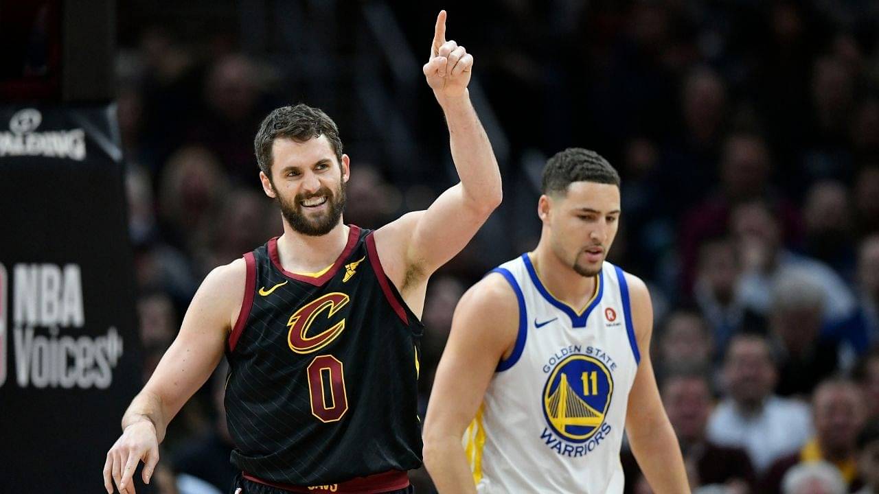 “I beaned Kevin Love right in the back... Knew he was gonna be a Cav”: Warriors' Klay Thompson takes a trip down memory lane, reminisces about the time he beaned the Cavs' forward in Youth Baseball