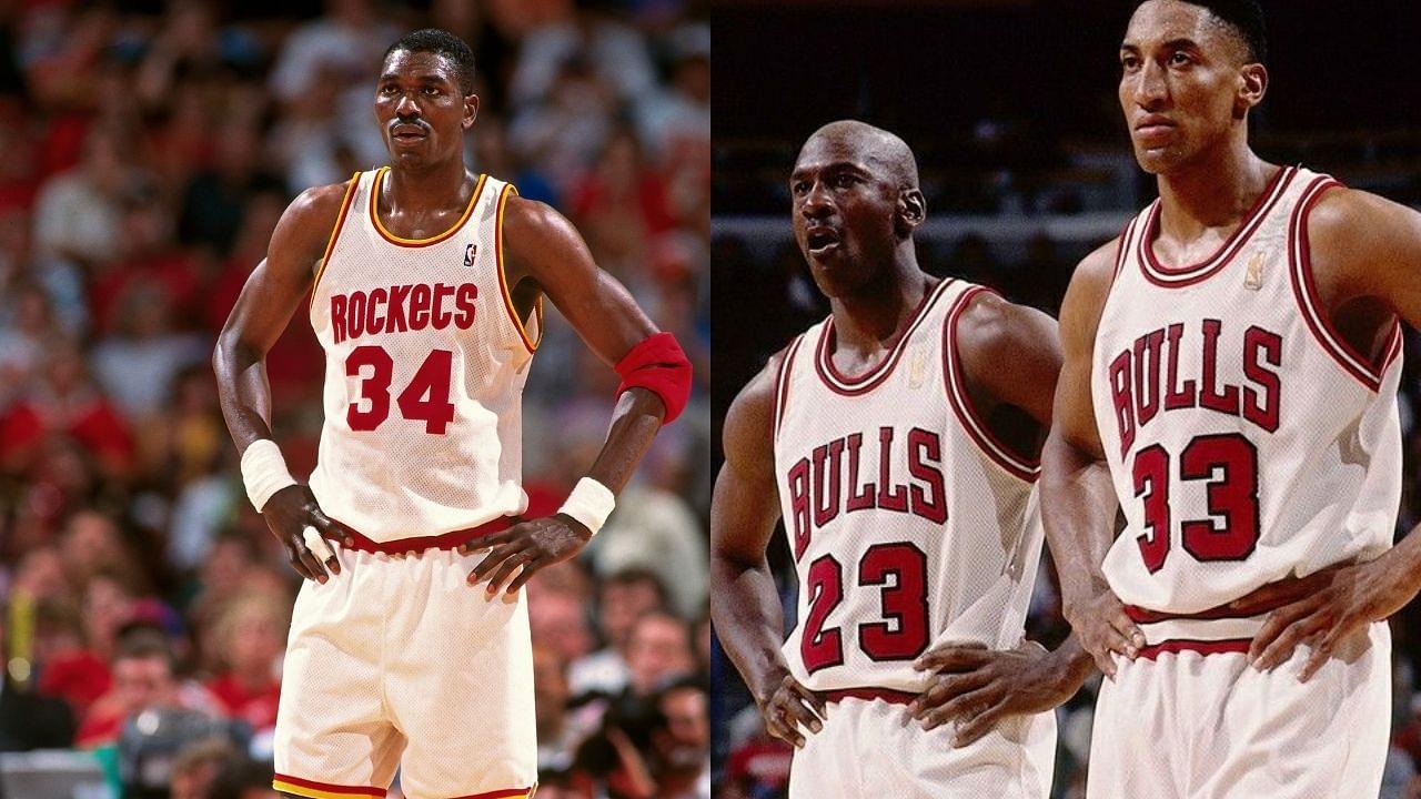 “Hakeem Olajuwon dominated Michael Jordan and Scottie Pippen”: When the Rockets legend dropped an otherworldly statline including 5 blocks and 4 steals against the Chicago Bulls