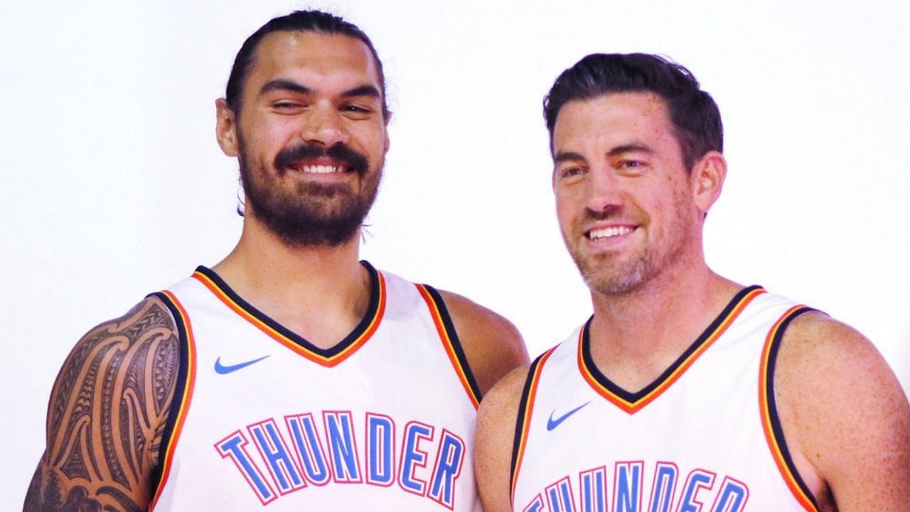 “Steven Adams and Nick Collison had the manliest handshake”: How the former OKC Thunder stars hilariously bombed video while shaking hands